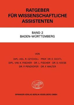 portada Ratgeber Für Wissenschaftliche Assistenten: Band 2 Baden-Württemberg (en Alemán)