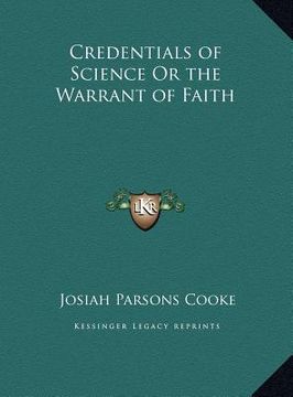 portada credentials of science or the warrant of faith (en Inglés)