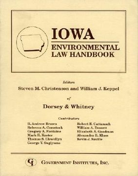 portada iowa environmental law handbook (en Inglés)