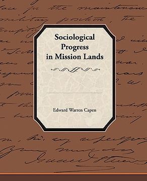 portada sociological progress in mission lands (en Inglés)