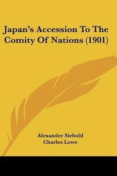 portada japan's accession to the comity of nations (1901) (en Inglés)