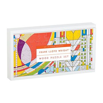 portada Galison Frank Lloyd Wright Fiesta de Madera Puzzle (150 Piezas), Multicolor (en Inglés)