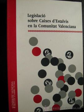 portada Legislació Sobrecaixes d Estalvis en la Comunitat Valenciana