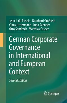 portada German Corporate Governance in International and European Context (en Inglés)