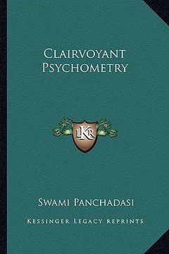 portada clairvoyant psychometry (in English)