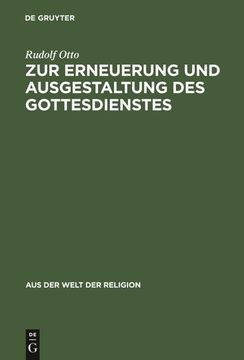 portada Zur Erneuerung und Ausgestaltung des Gottesdienstes (in German)