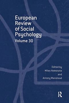 portada European Review of Social Psychology: Volume 30 (Special Issues of the European Review of Social Psychology) (en Inglés)