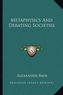 portada metaphysics and debating societies (in English)