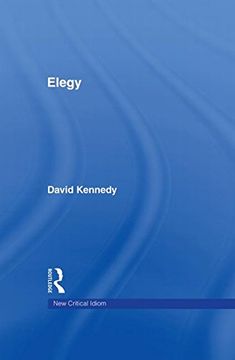 portada Elegy (The new Critical Idiom) (en Inglés)