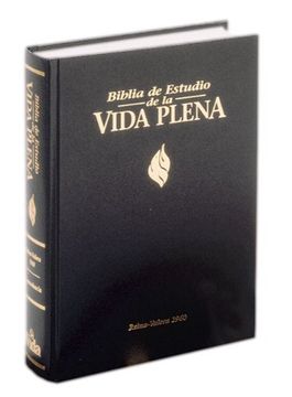 portada Biblia de Estudio Vida Plena, Dura, Negro, Índice (in Spanish)