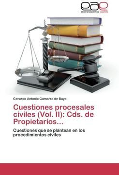 portada Cuestiones procesales civiles (Vol. II): Cds. de Propietarios...: Cuestiones que se plantean en los procedimientos civiles