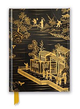 portada Chinese Lacquer Black & Gold Screen (Foiled Journal) (Flame Tree Notebooks) (en Inglés)