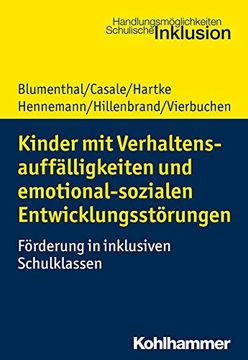 portada Kinder Mit Verhaltensauffalligkeiten Und Emotional Sozialen Entwicklungsstorungen: Forderung in Inklusiven Schulklassen (in German)