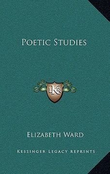 portada poetic studies (en Inglés)