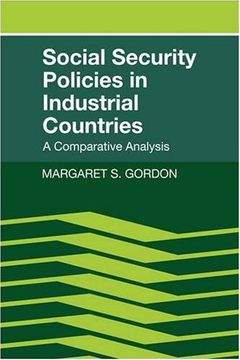 portada Social Security Policies in Industrial Countries Hardback: A Comparative Analysis (en Inglés)