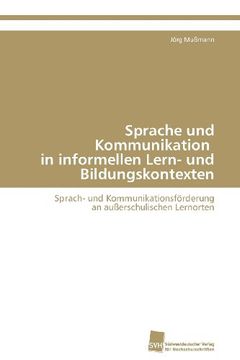 portada Sprache Und Kommunikation in Informellen Lern- Und Bildungskontexten