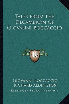 portada tales from the decameron of giovanni boccaccio