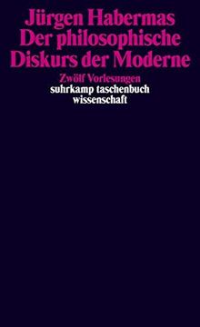 portada Der Philosophische Diskurs der Moderne. Zwlf Vorlesungen. (in German)