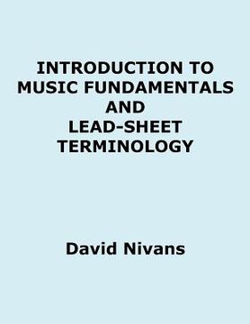 portada introduction to music fundamentals and lead-sheet terminology (in English)