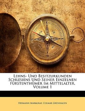 portada Lehns- Und Besitzurkunden Schlesiens Und Seiner Einzelnen Fürstenthümer Im Mittelalter, Volume 1 (en Alemán)