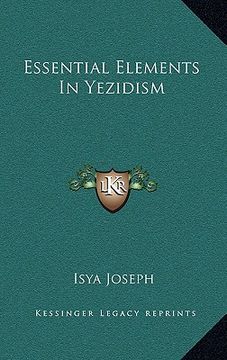 portada essential elements in yezidism (en Inglés)