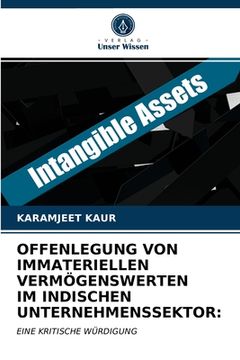 portada Offenlegung Von Immateriellen Vermögenswerten Im Indischen Unternehmenssektor (en Alemán)