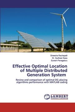 portada Effective Optimal Location of Multiple Distributed Generation System (en Inglés)