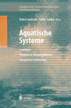 portada Handbuch der Umweltveränderungen und Ökotoxikologie: Band 3a: Aquatische Systeme: Grundlagen - Physikalische Belastungsfaktoren - Anorganische Stoffeinträge (in German)