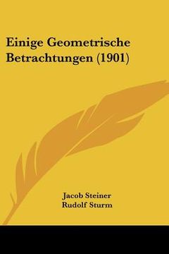 portada einige geometrische betrachtungen (1901) (in English)