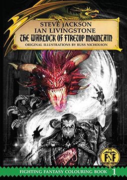 portada Official Fighting Fantasy Colouring Book 1: The Warlock of Firetop Mountain (The Official Fighting Fantasy Colouring Books) (en Inglés)