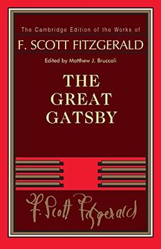 portada F. Scott Fitzgerald: The Great Gatsby (The Cambridge Edition of the Works of f. Scott Fitzgerald) (en Inglés)