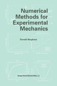 portada Numerical Methods for Experimental Mechanics (en Inglés)