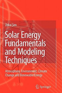 portada solar energy fundamentals and modeling techniques: atmosphere, environment, climate change and renewable energy (en Inglés)