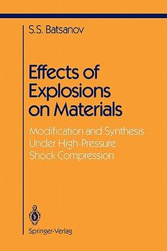 portada effects of explosions on materials: modification and synthesis under high-pressure shock compression (en Inglés)
