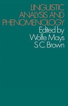 portada Linguistic Analysis and Phenomenology (en Inglés)
