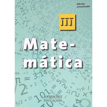 portada Matematica iii Longseller [Edicion Actualizada]