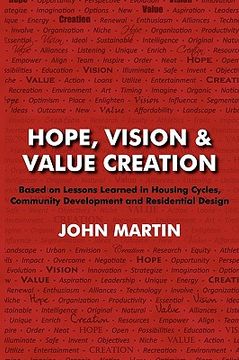 portada hope, vision & value creation, based on lessons learned in housing cycles, community development and residential design (in English)