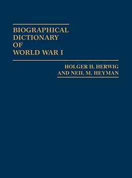 portada Biographical Dictionary of World war i (en Inglés)