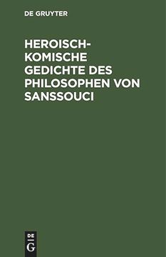 portada Heroisch-Komische Gedichte des Philosophen von Sanssouci Nebst Einem Anhange (en Alemán)