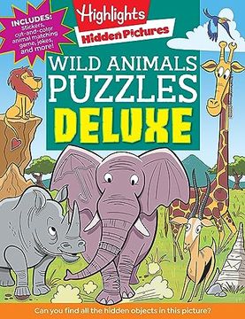 portada Wild Animals Puzzles Deluxe (Highlights Hidden Pictures) (en Inglés)