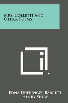 portada mrs. colletti and other poems (en Inglés)