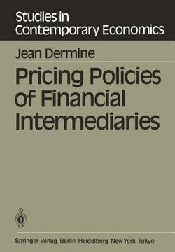 portada pricing policies of financial intermediaries (en Inglés)