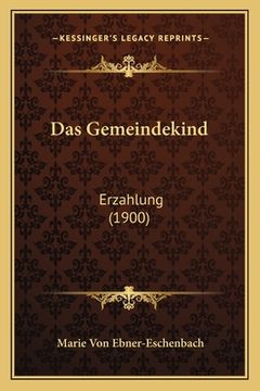 portada Das Gemeindekind: Erzahlung (1900) (in German)