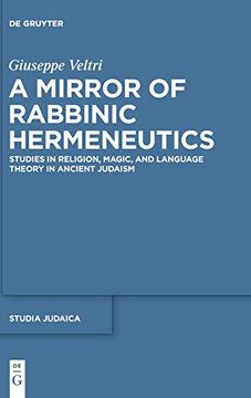portada A Mirror of Rabbinic Hermeneutics: Studies in Religion, Magic, and Language Theory in Ancient Judaism (Studia Judaica) (en Inglés)
