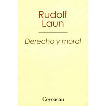 portada Derecho Y Moral (in Spanish)