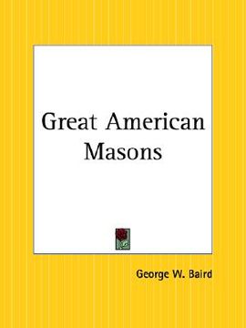 portada great american masons (in English)