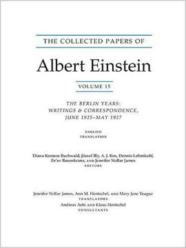 portada The Collected Papers of Albert Einstein, Volume 15 (Translation Supplement): The Berlin Years: Writings & Correspondence, June 1925–May 1927 (in English)