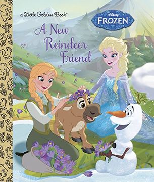 portada A new Reindeer Friend (Disney Frozen) (Little Golden Book) (in English)