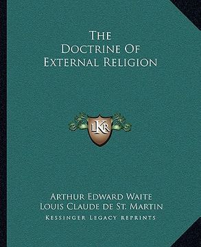 portada the doctrine of external religion (en Inglés)