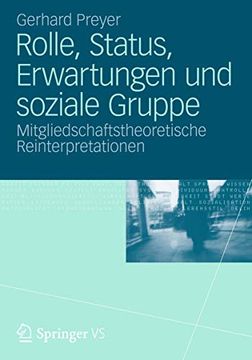 portada Rolle, Status, Erwartungen und Soziale Gruppe: Mitgliedschaftstheoretische Reinterpretationen (en Alemán)